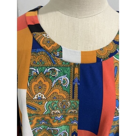 Jones Studio XL Blouse Top Printed No Wrinkle Travel - Picture 5 of 6